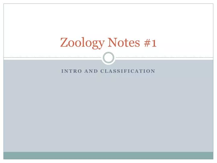 zoology notes 1