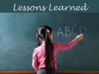 lessons learned