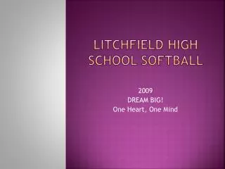 Litchfield High School Softball
