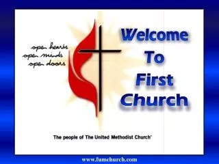 Welcome To First Church