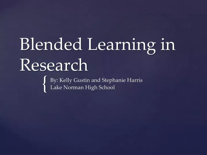 blended learning in research
