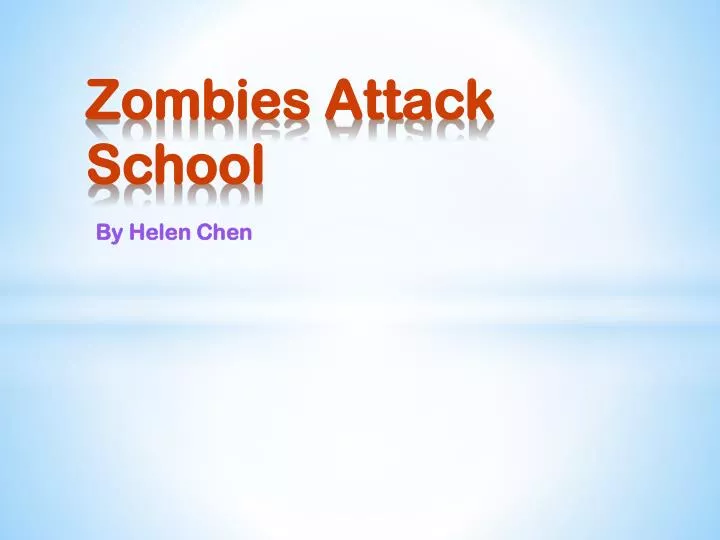 zombies attack school