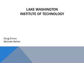 Lake Washington Institute of Technology
