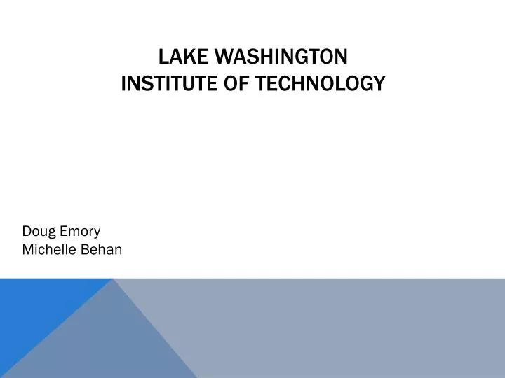 lake washington institute of technology
