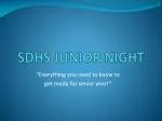 Senior Year Readiness Night: Preparing for Graduation & Beyond! - slide 1