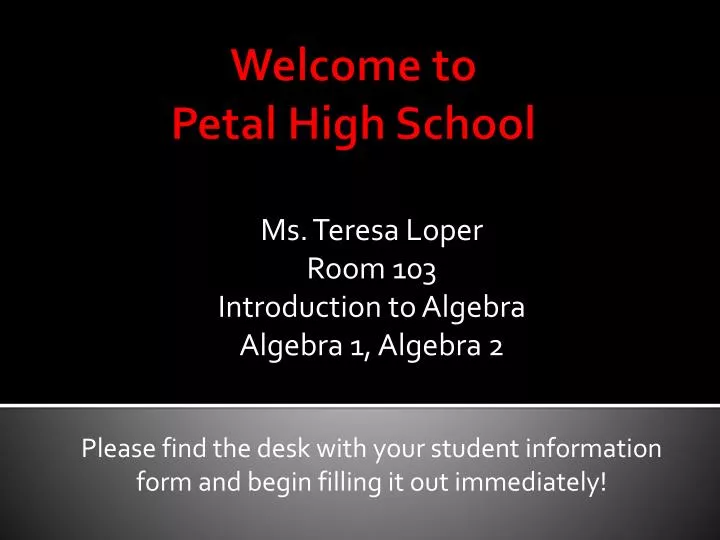 welcome to petal high school