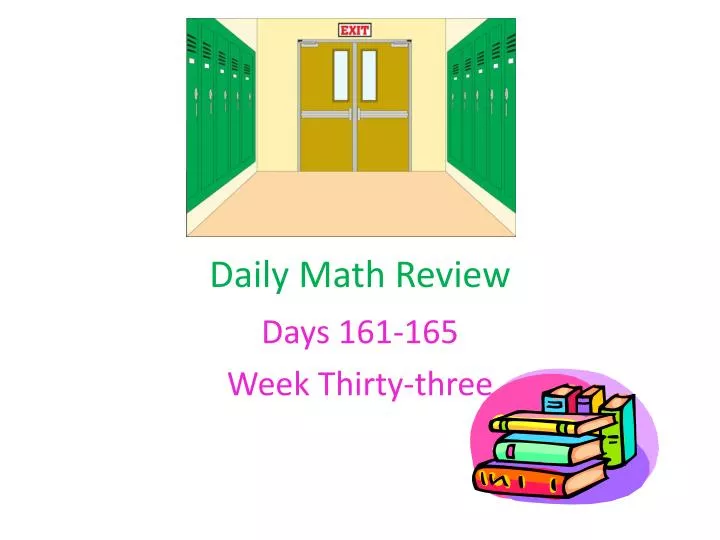 daily math review