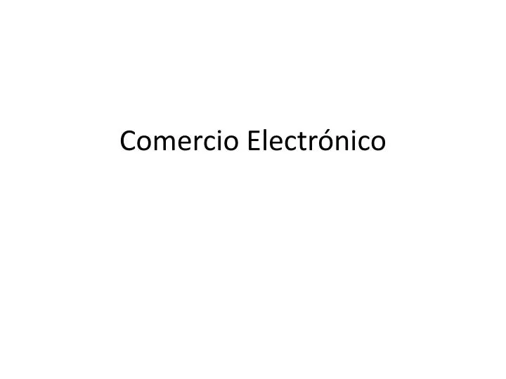 comercio electr nico