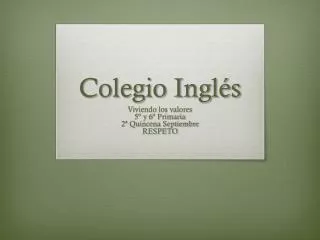 colegio ingl s