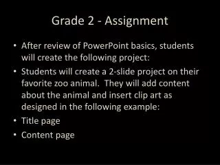 grade 2 assignment