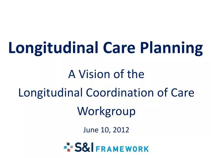 longitudinal care planning