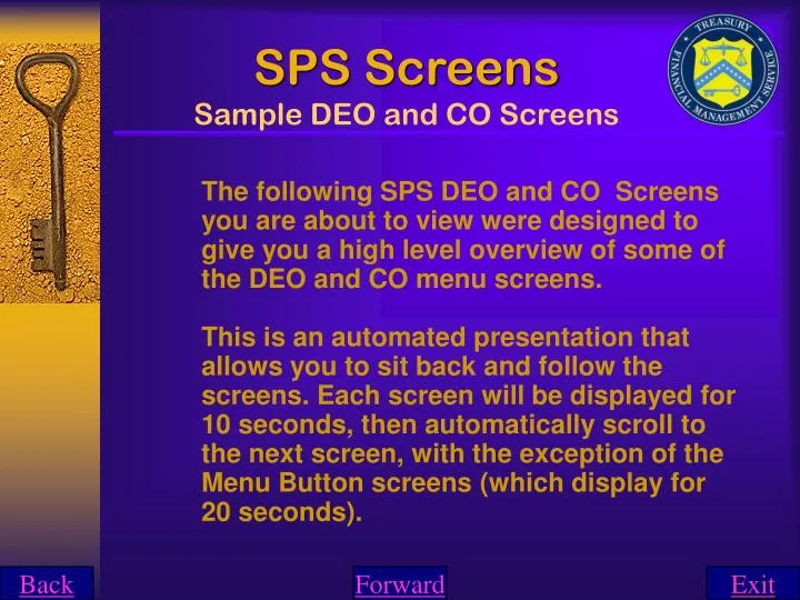 sps screens sample deo and co screens