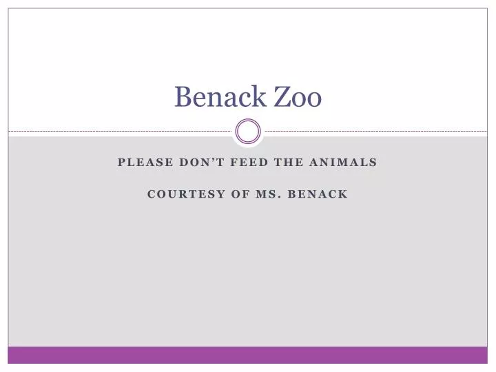 benack zoo