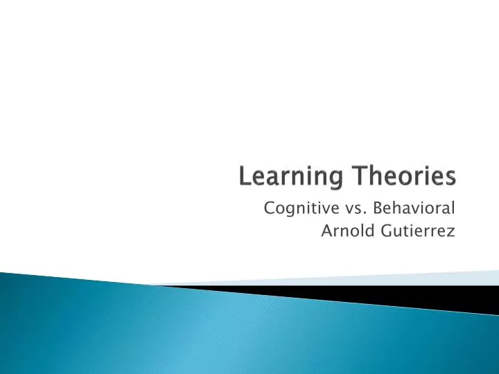 learning theories