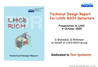 Technical Design Report for LHCb RICH Detectors