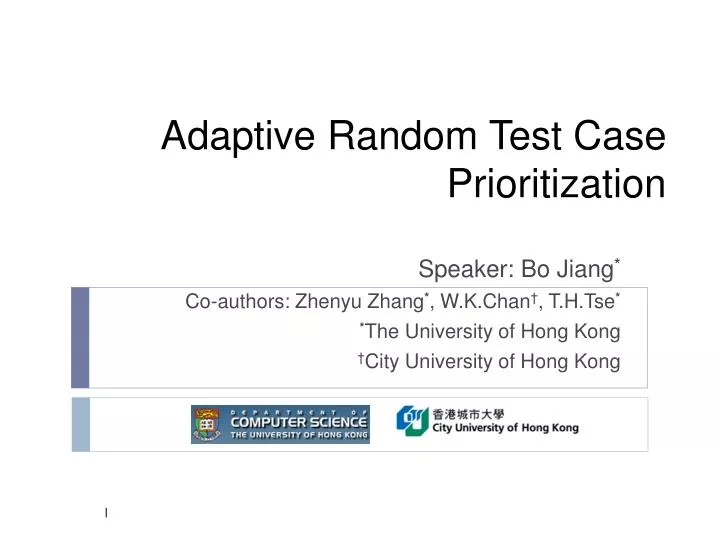 adaptive random test case prioritization