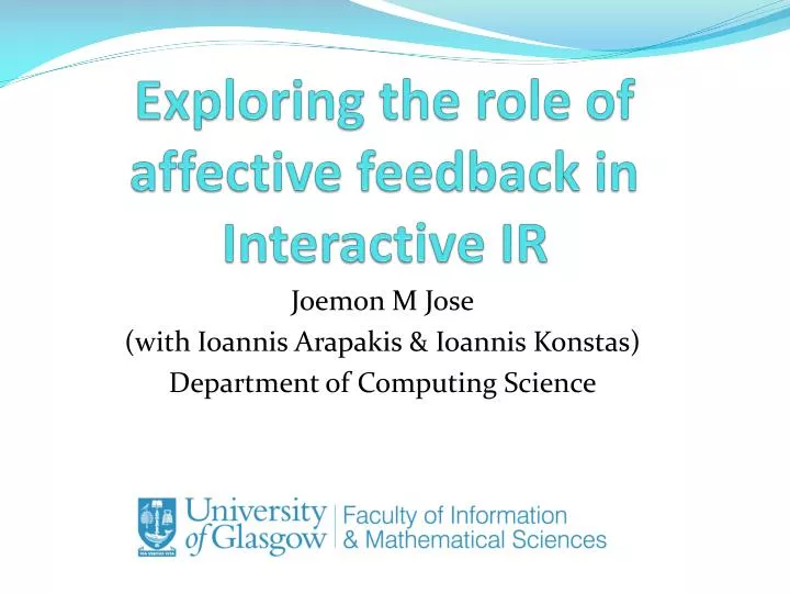 exploring the role of affective feedback in interactive ir