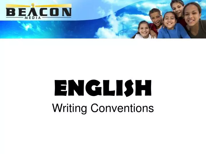 english writing conventions