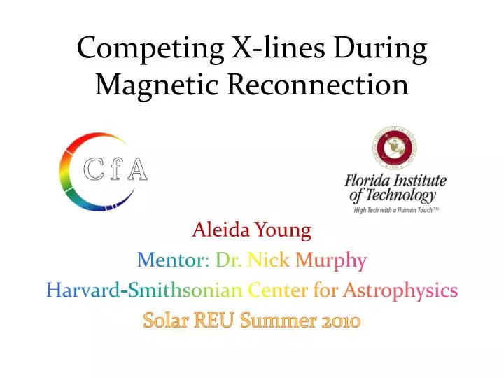 competing x lines during magnetic reconnection