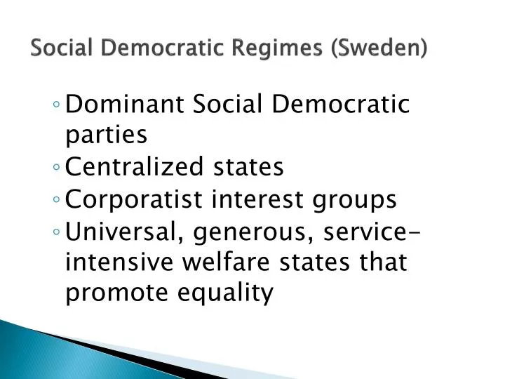 social democratic regimes sweden