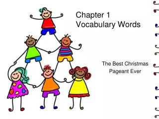 Chapter 1 Vocabulary Words