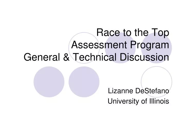 race to the top assessment program general technical discussion