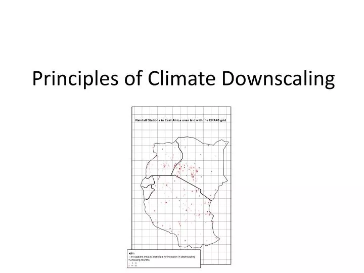 principles of climate downscaling