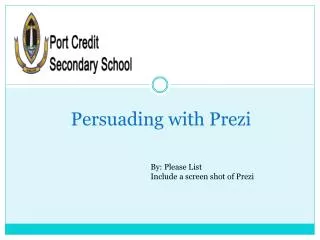 Persuading with Prezi
