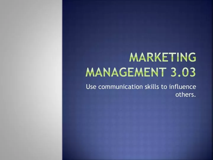marketing management 3 03