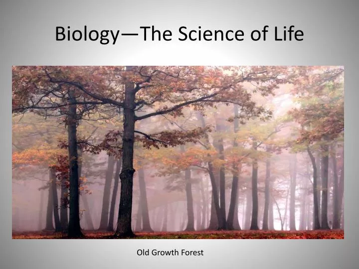 biology the science of life