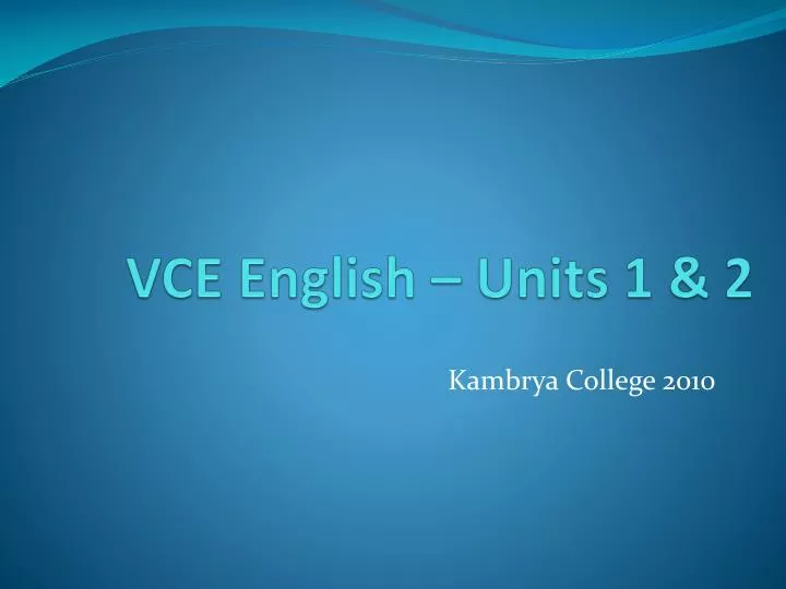 VCAA to current Year 12 students : r/vce