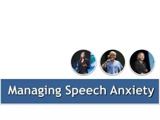 Managing Speech Anxiety