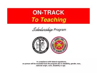 ON-TRACK To Teaching