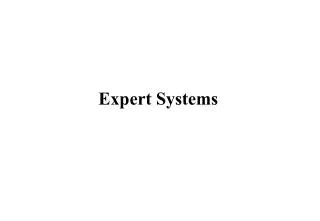 Expert Systems