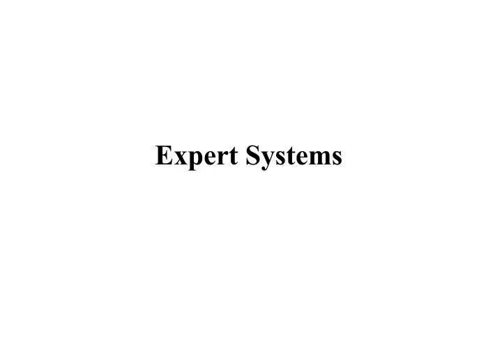 expert systems