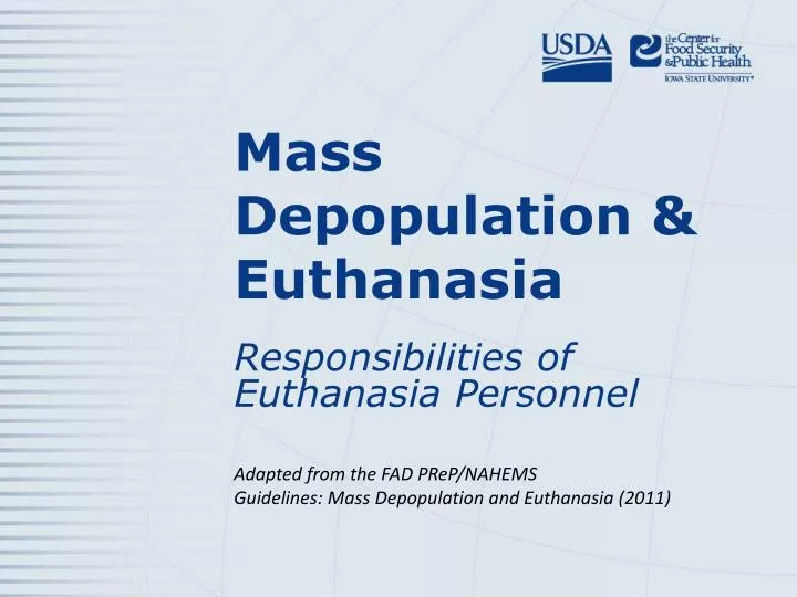 mass depopulation euthanasia