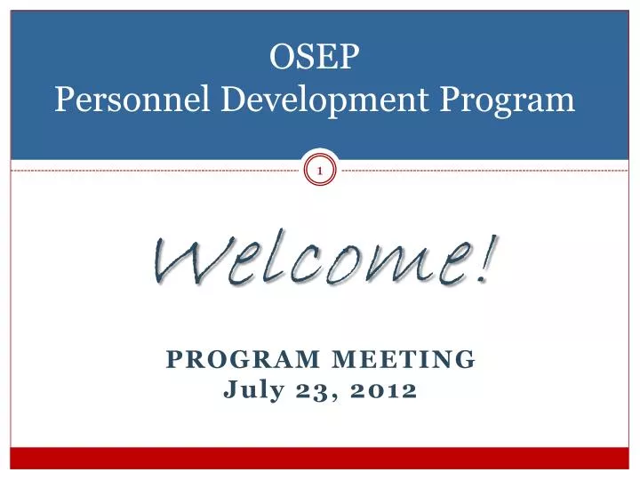 osep personnel development program
