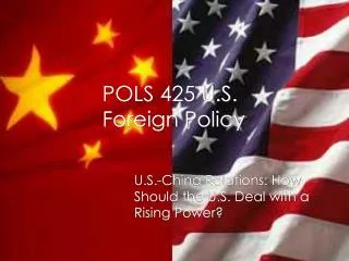 pols 425 u s foreign policy