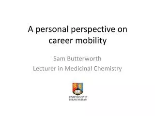 A personal perspective on career mobility