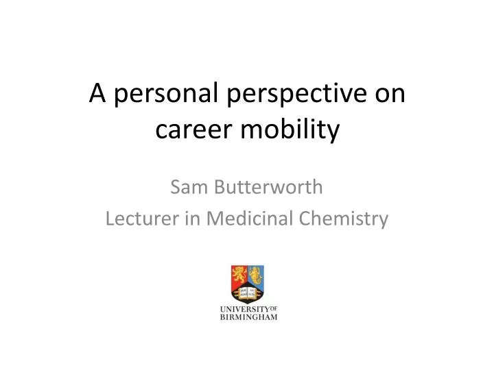 a personal perspective on career mobility