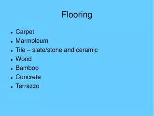 Flooring