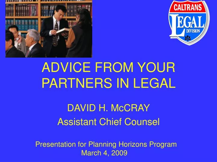 advice from your partners in legal