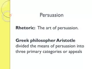 persuasion