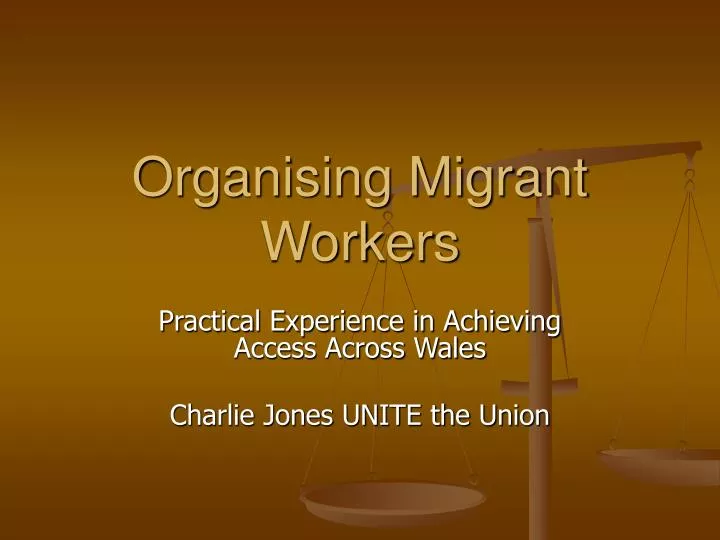 organising migrant workers