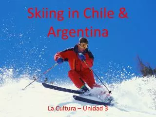 Skiing in Chile &amp; Argentina