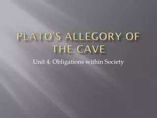 plato s allegory of the cave