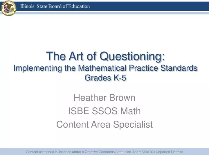 the art of questioning implementing the mathematical practice standards grades k 5
