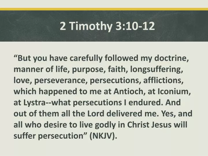 2 timothy 3 10 12