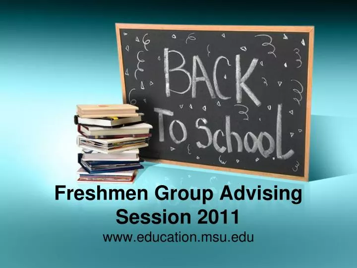 freshmen group advising session 2011