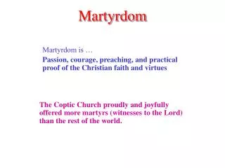 Martyrdom